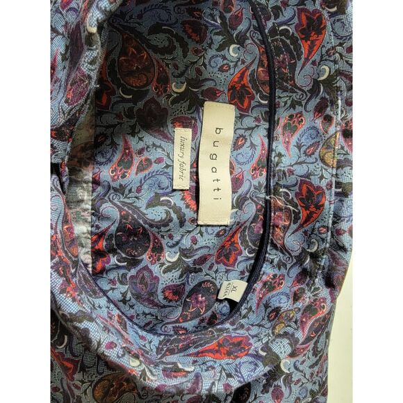 Bugatti Luxury Men's Paisley Long Sleeve Button Shirt - XL - Picture 7 of 8